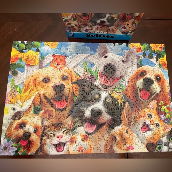 EUC Dogs and Cats Puzzle Ceaco 300 Piece Jigsaw Puzzle Pet Selfies 19" x 13" - Picture 4 of 8
